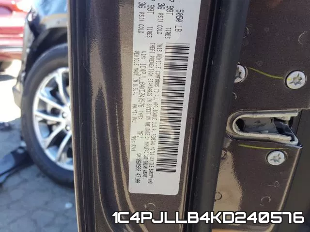 1C4PJLLB4KD240576 фото 2