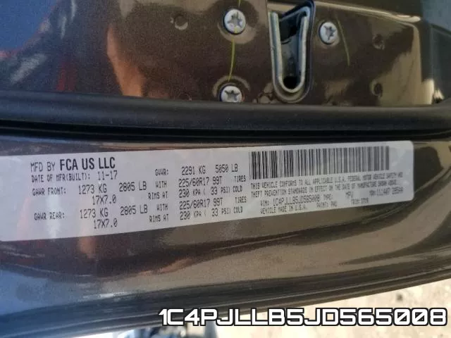 1C4PJLLB5JD565008 фото 2