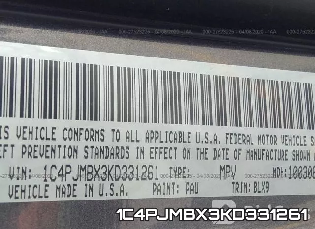 1C4PJMBX3KD331261 фото 10