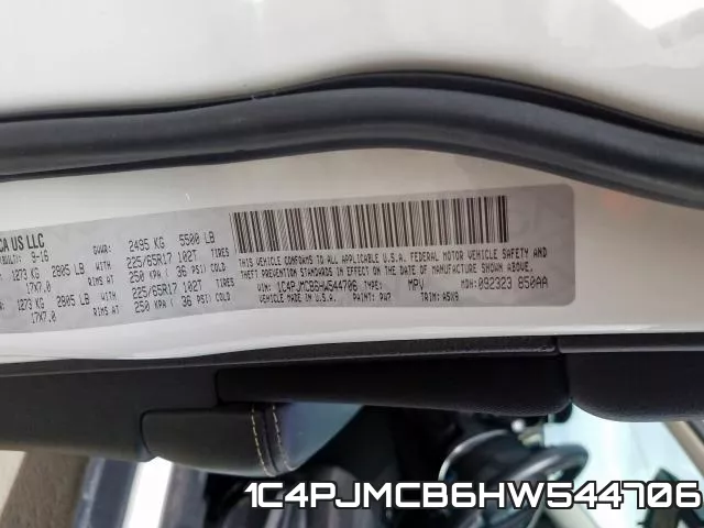 1C4PJMCB6HW544706 фото 2