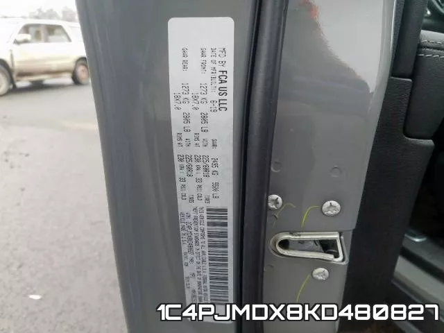 1C4PJMDX8KD480827 фото 2