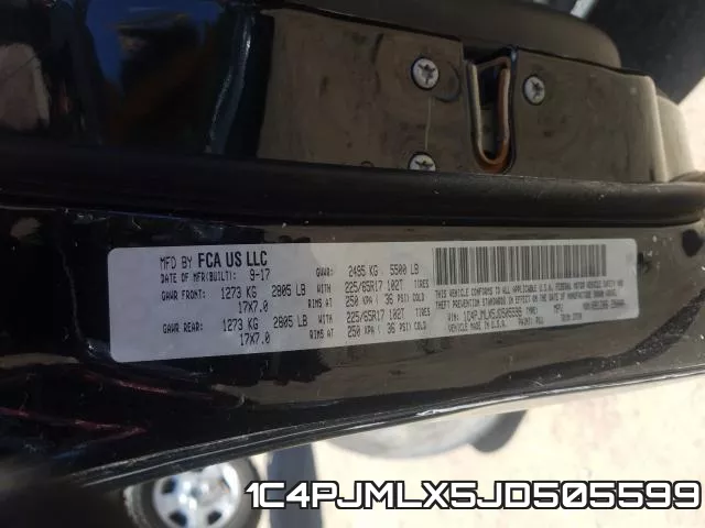 1C4PJMLX5JD505599 фото 2