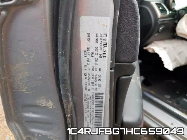 1C4RJFBG7HC659043 фото 2