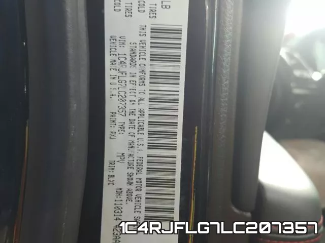 1C4RJFLG7LC207357 фото 2