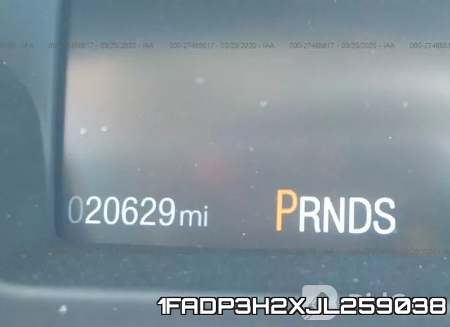 1FADP3H2XJL259038 фото 8