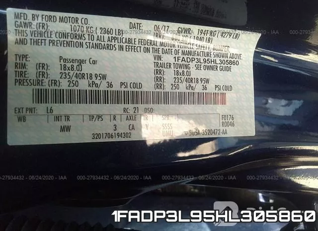1FADP3L95HL305860 фото 10