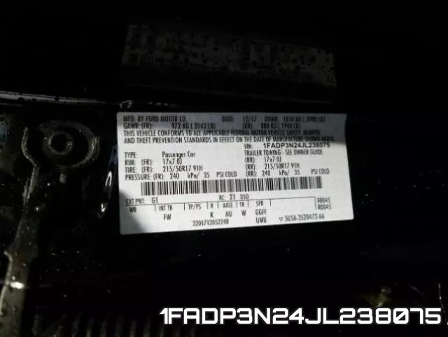 1FADP3N24JL238075 фото 2