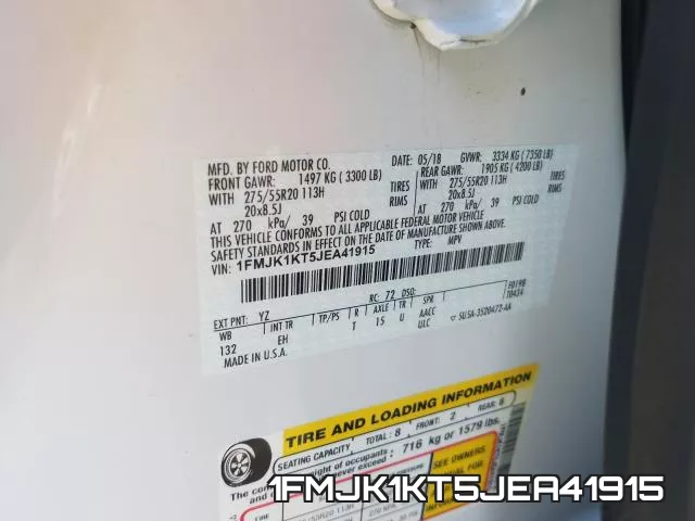1FMJK1KT5JEA41915 фото 2
