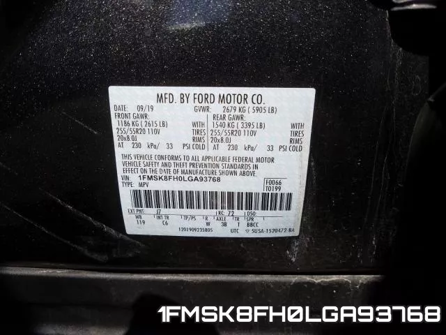 1FMSK8FH0LGA93768 фото 2