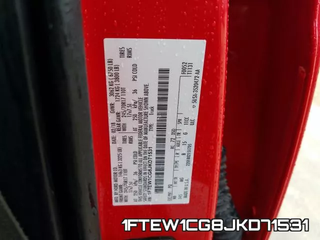 1FTEW1CG8JKD71531 фото 2