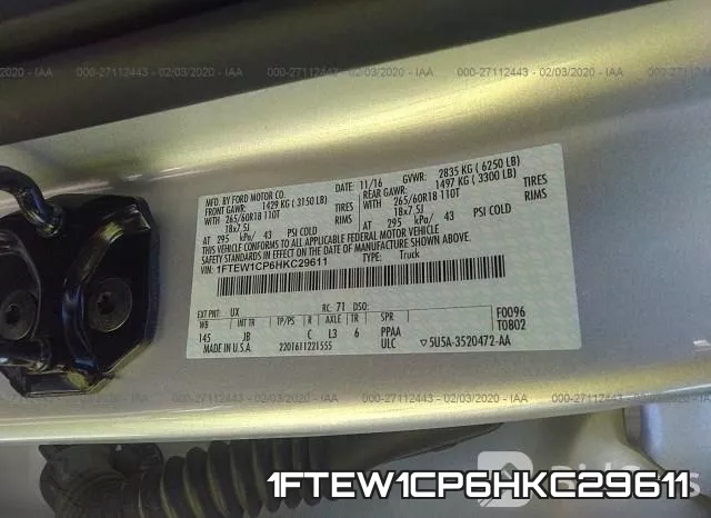 1FTEW1CP6HKC29611 фото 10