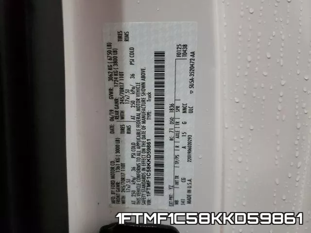 1FTMF1C58KKD59861 фото 2