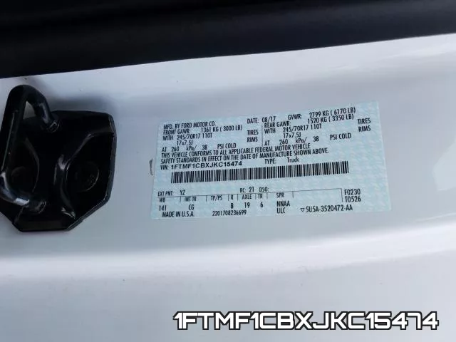 1FTMF1CBXJKC15474 фото 2
