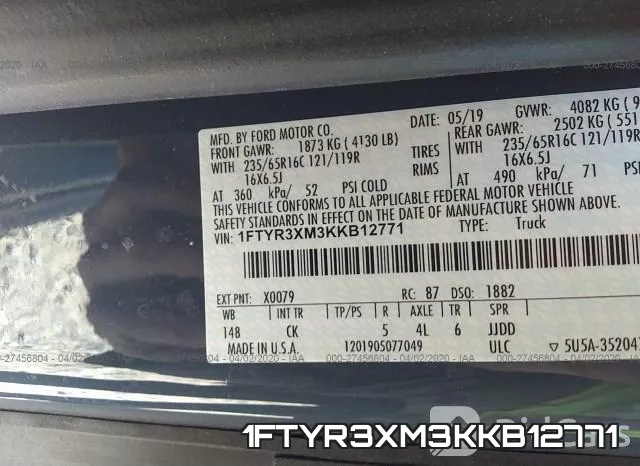 1FTYR3XM3KKB12771 фото 10