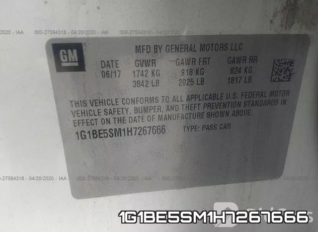 1G1BE5SM1H7267666 фото 10