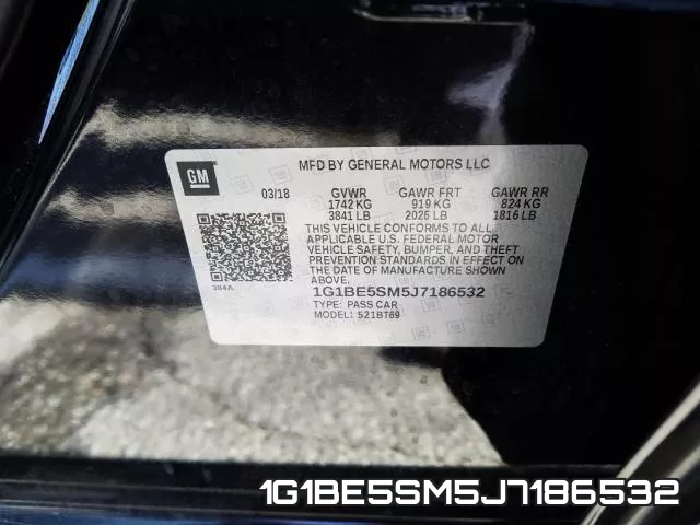1G1BE5SM5J7186532 фото 2