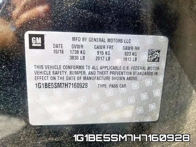 1G1BE5SM7H7160928 фото 2