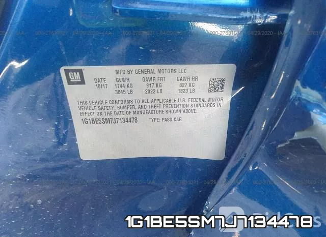 1G1BE5SM7J7134478 фото 10