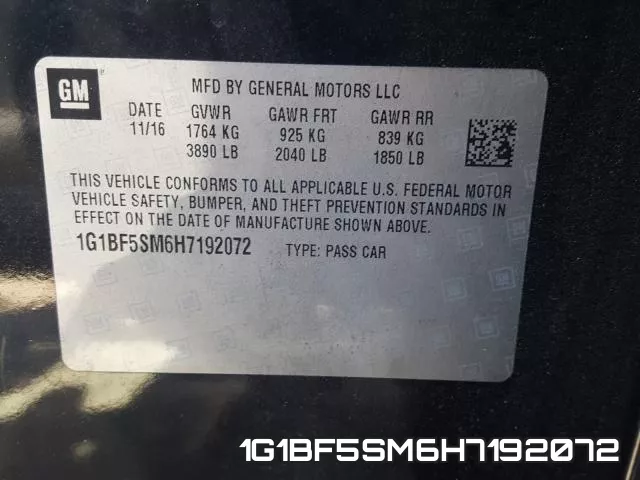 1G1BF5SM6H7192072 фото 2