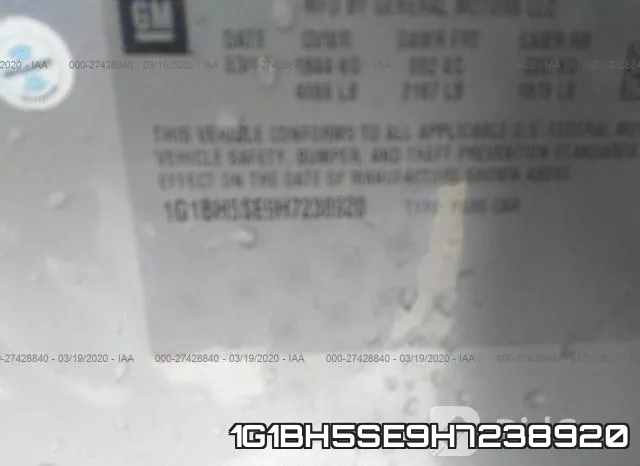1G1BH5SE9H7238920 фото 10