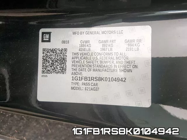1G1FB1RS8K0104942 фото 2