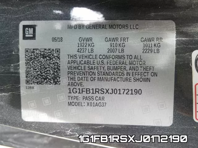 1G1FB1RSXJ0172190 фото 2