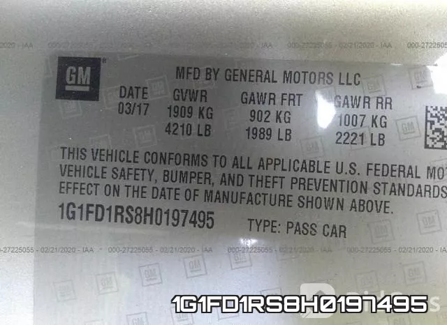 1G1FD1RS8H0197495 фото 10