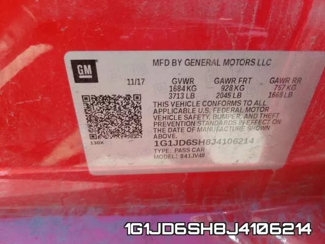 1G1JD6SH8J4106214 фото 2