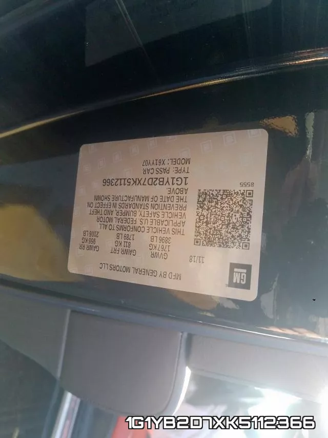 1G1YB2D7XK5112366 фото 2