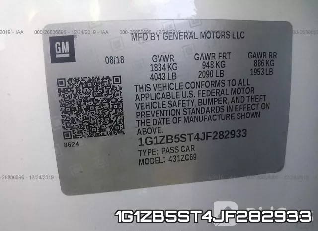 1G1ZB5ST4JF282933 фото 10