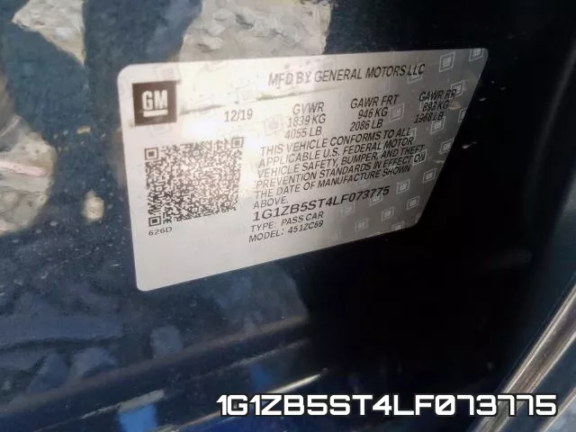 1G1ZB5ST4LF073775 фото 2
