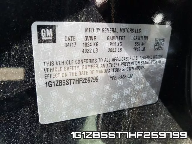 1G1ZB5ST7HF259799 фото 2