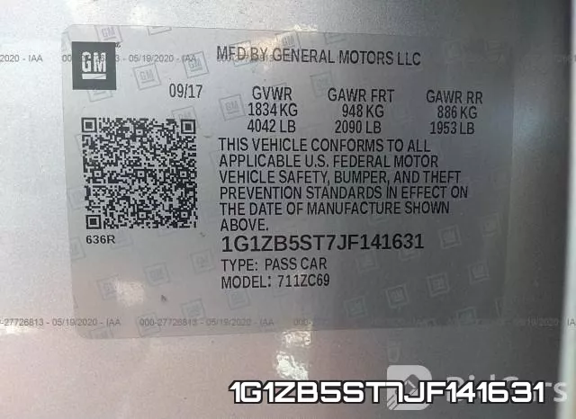 1G1ZB5ST7JF141631 фото 10