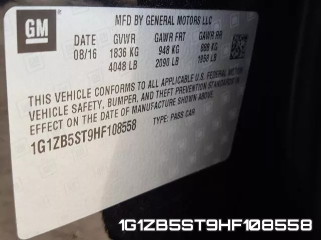 1G1ZB5ST9HF108558 фото 2