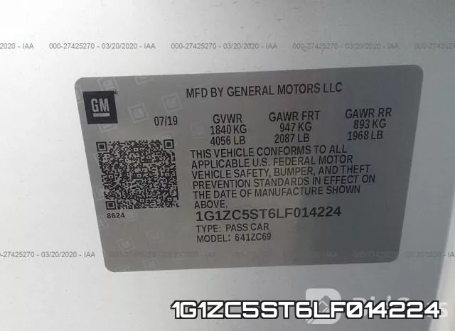 1G1ZC5ST6LF014224 фото 10