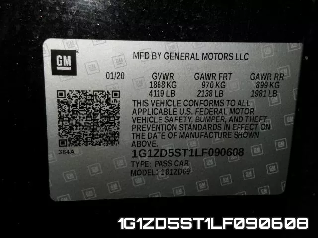 1G1ZD5ST1LF090608 фото 2