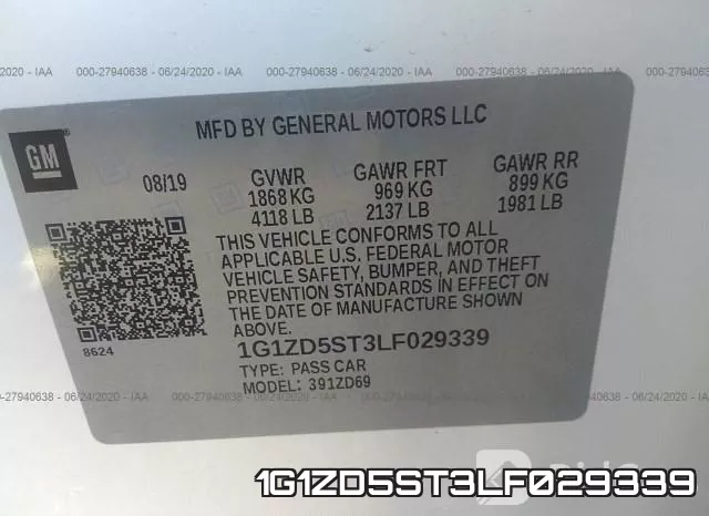 1G1ZD5ST3LF029339 фото 10