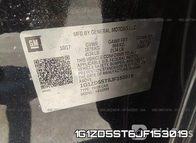 1G1ZD5ST6JF153019 фото 10