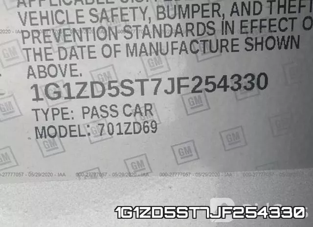 1G1ZD5ST7JF254330 фото 10