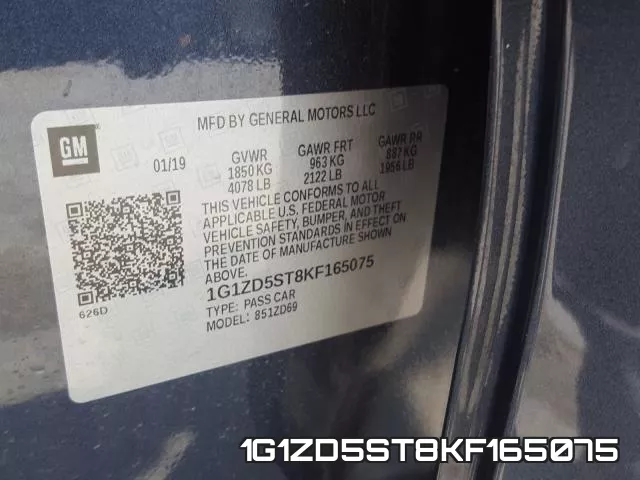 1G1ZD5ST8KF165075 фото 2