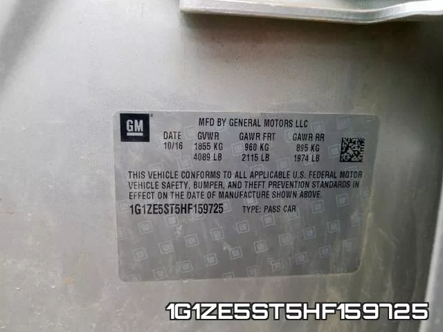 1G1ZE5ST5HF159725 фото 2