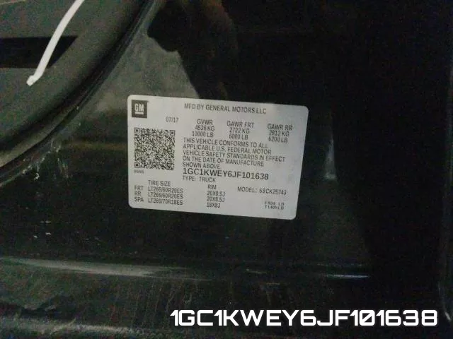 1GC1KWEY6JF101638 фото 2