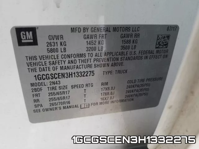 1GCGSCEN3H1332275 фото 2