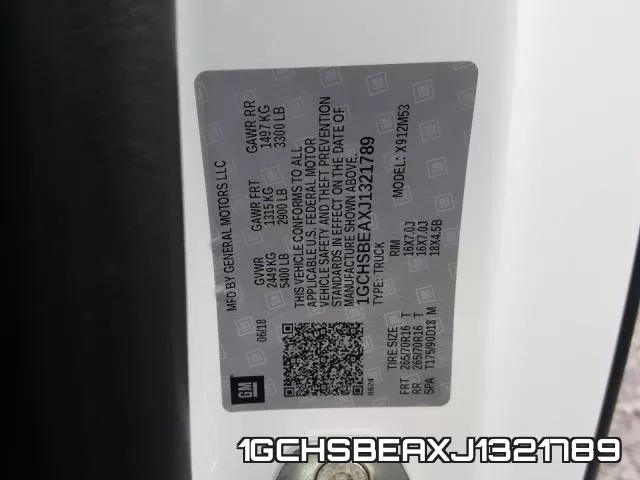1GCHSBEAXJ1321789 фото 2