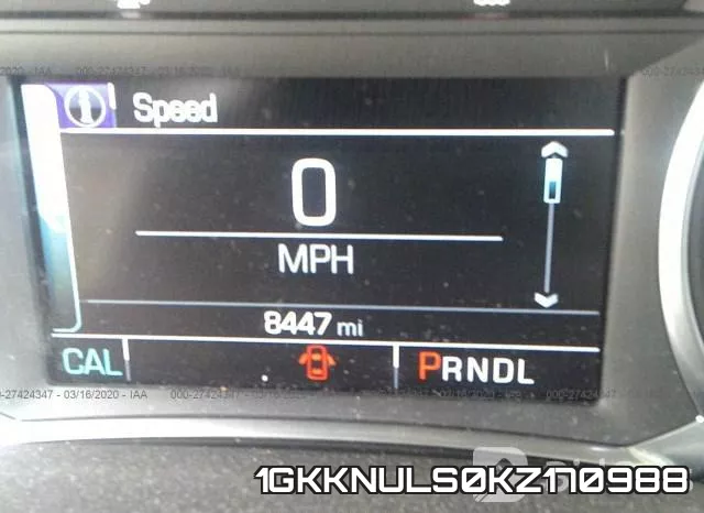 1GKKNULS0KZ170988 фото 8