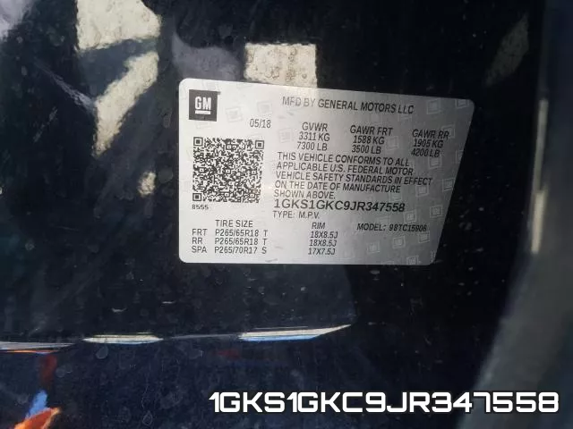 1GKS1GKC9JR347558 фото 2