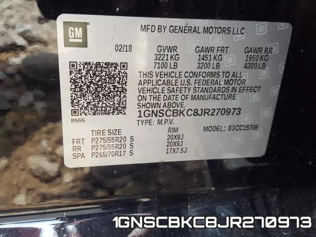 1GNSCBKC8JR270973 фото 2