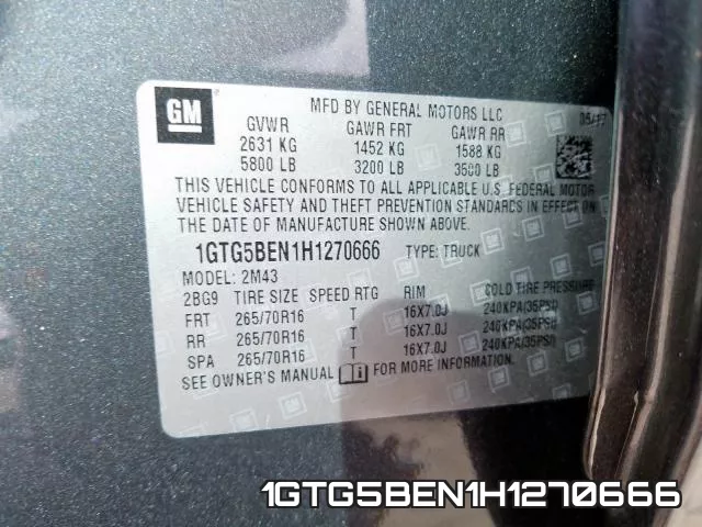 1GTG5BEN1H1270666 фото 2