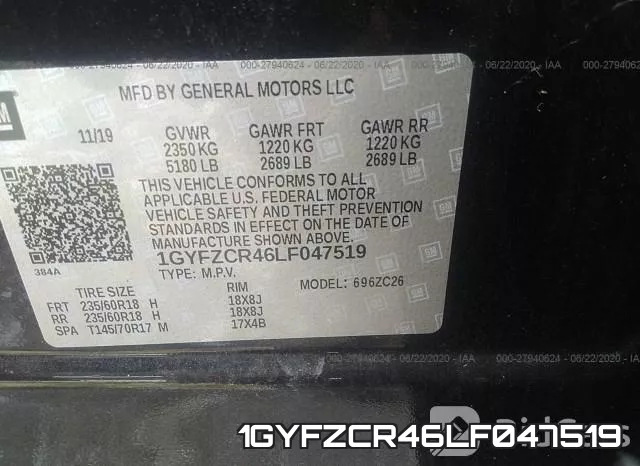 1GYFZCR46LF047519 фото 10