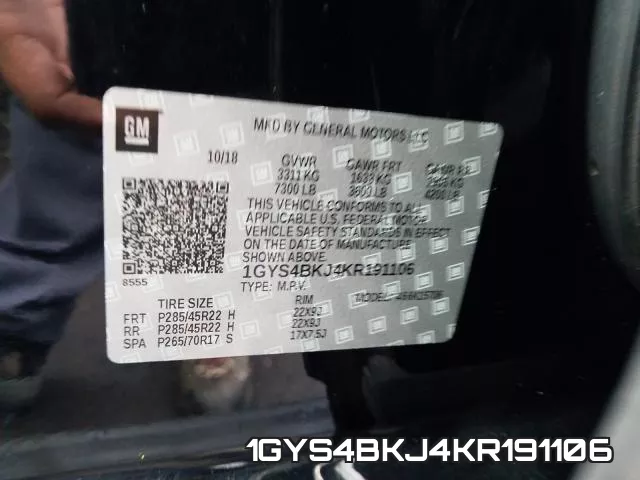 1GYS4BKJ4KR191106 фото 2